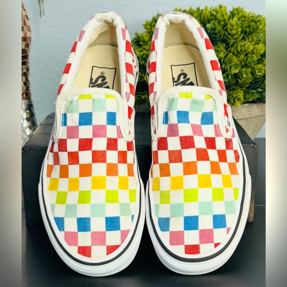 Vans Shoes - Checkered Slip On Vans